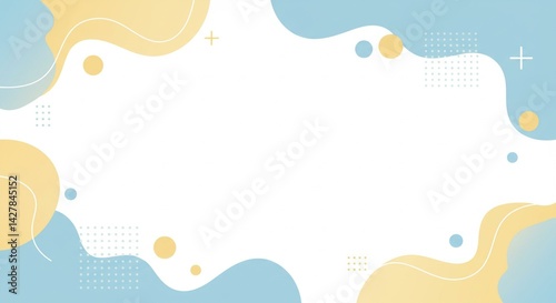 サムネイルで際立つポップな抽象背景デザイン