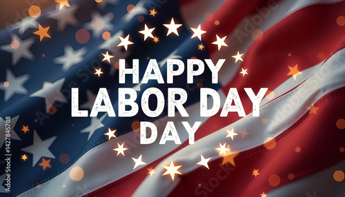 Red, White, and Blue Labor Day Banner