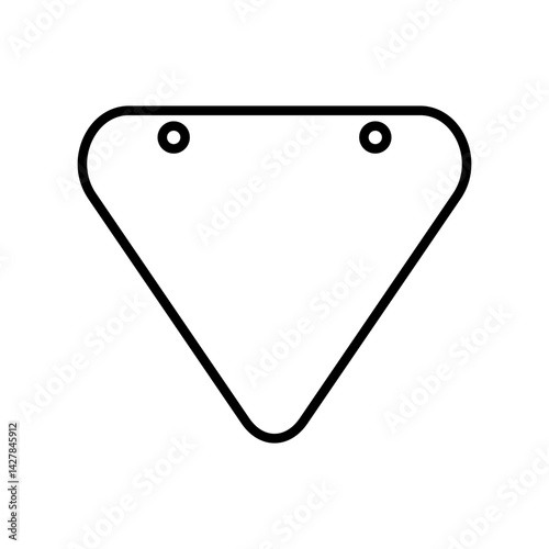 Banner bunting birthday party icon vector. bunting banner illustration sign or symbol.