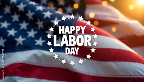 Stars and Stripes Banner for Labor Day