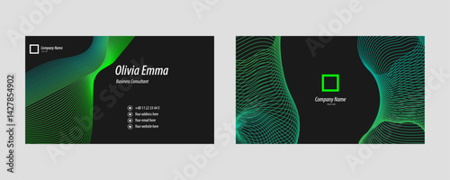 Creative and simple brand identity business card template design