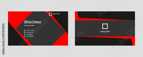 Creative and simple brand identity business card template design