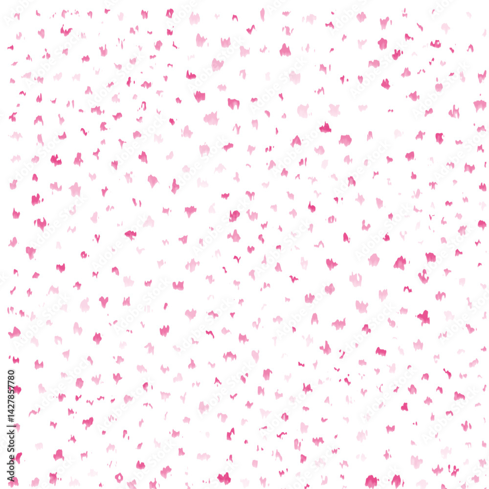 A scattered pattern of light and dark pink brush strokes on a white background, resembling abstract flowers or petals. A scattered pattern of light and dark pink brush strokes on a white background, resembling abstract flowers or petals.