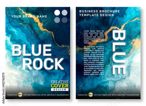 Brochure template, Poster, Modern flyer Covers, blue rock vector illustration , background, Magazines, design, book, modern, annual, corporate, creative, business, banner, luxury textile art business