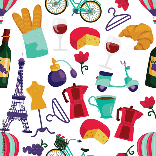A stunning visual representation of France’s most iconic landmarks and cultural symbols, including the Eiffel Tower, Arc de Triomphe, and charming Parisian streets. Perfect for travel promotions