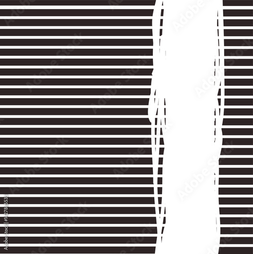 Striped texture with horizontal stripes and cut lines or pieces