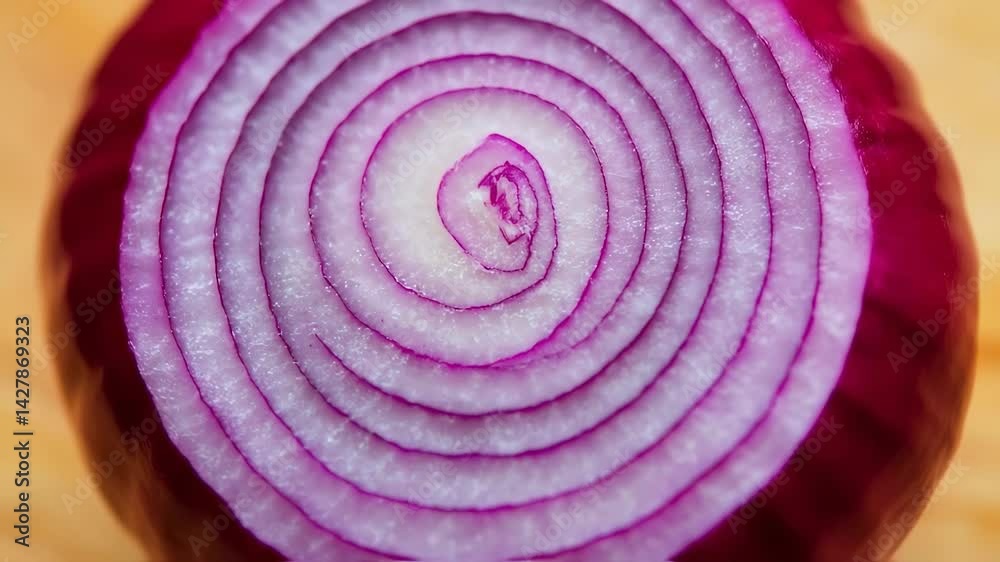 Closeup red onion 