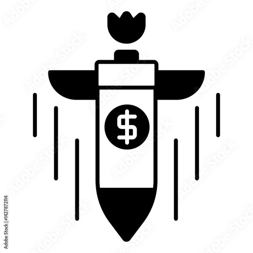 Investment Loss black icon