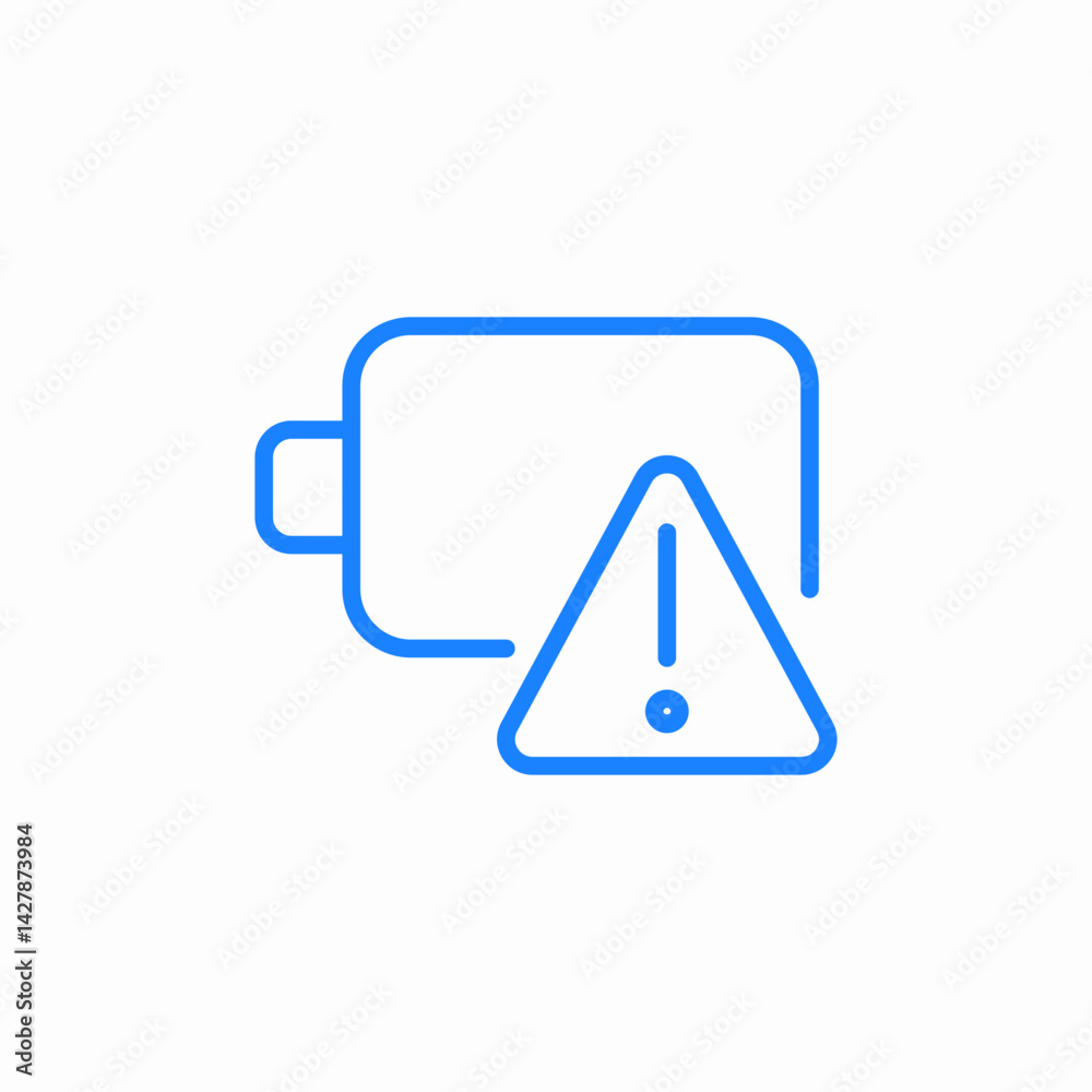 battery dying alert icon sign vector battery dying alert icon sign vector