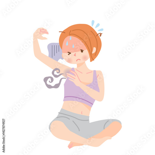 自分のワキのニオイを気にする女性