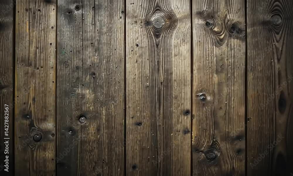 A dark wooden wall with a dark background with a pattern of a wood