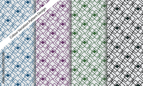 Seamless background of geometric pattern , geometric seamless pattern with flat style for mockup, fabric, fashion, wallpaper, textile isolated on white background