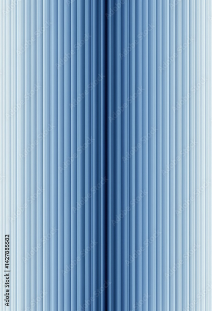 Obraz premium Abstract 3D rendering with vertical lines and square patterns in blue and white