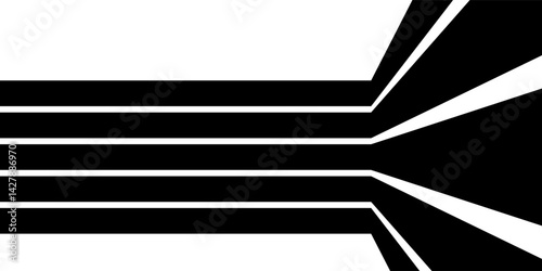 Abstract perspective line wave stripes with 3d dimensional effect. vector ilustration. eps 10