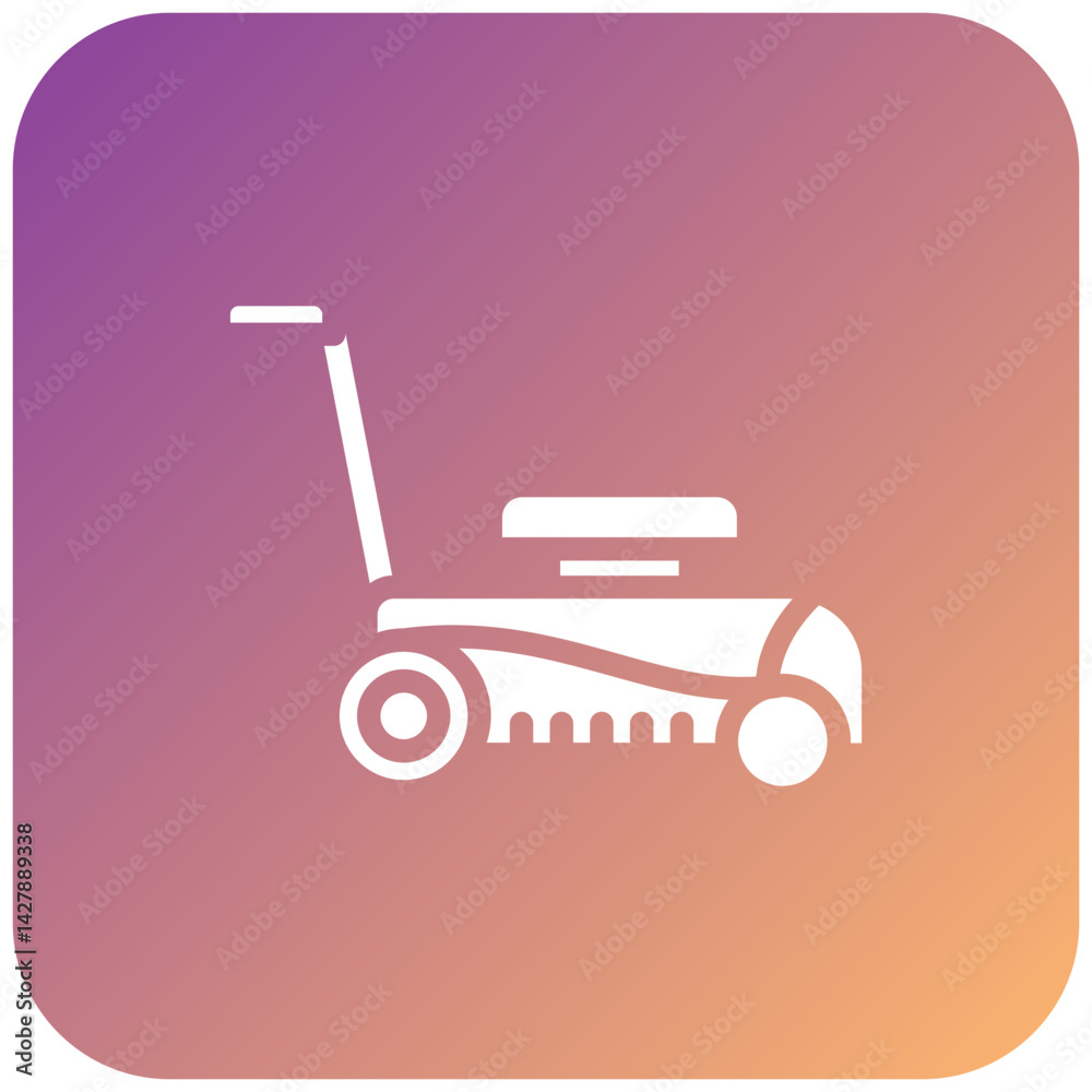 Vector Design Lawn mower Icon Style Vector Design Lawn mower Icon Style