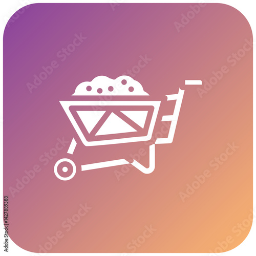 Vector Design Wheelbarrow Icon Style