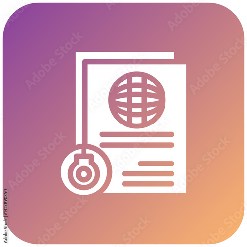 Vector Design Deported Icon Style