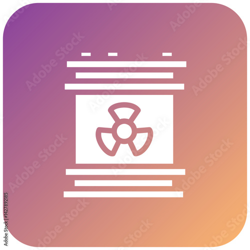 Nuclear Waste Icon Style