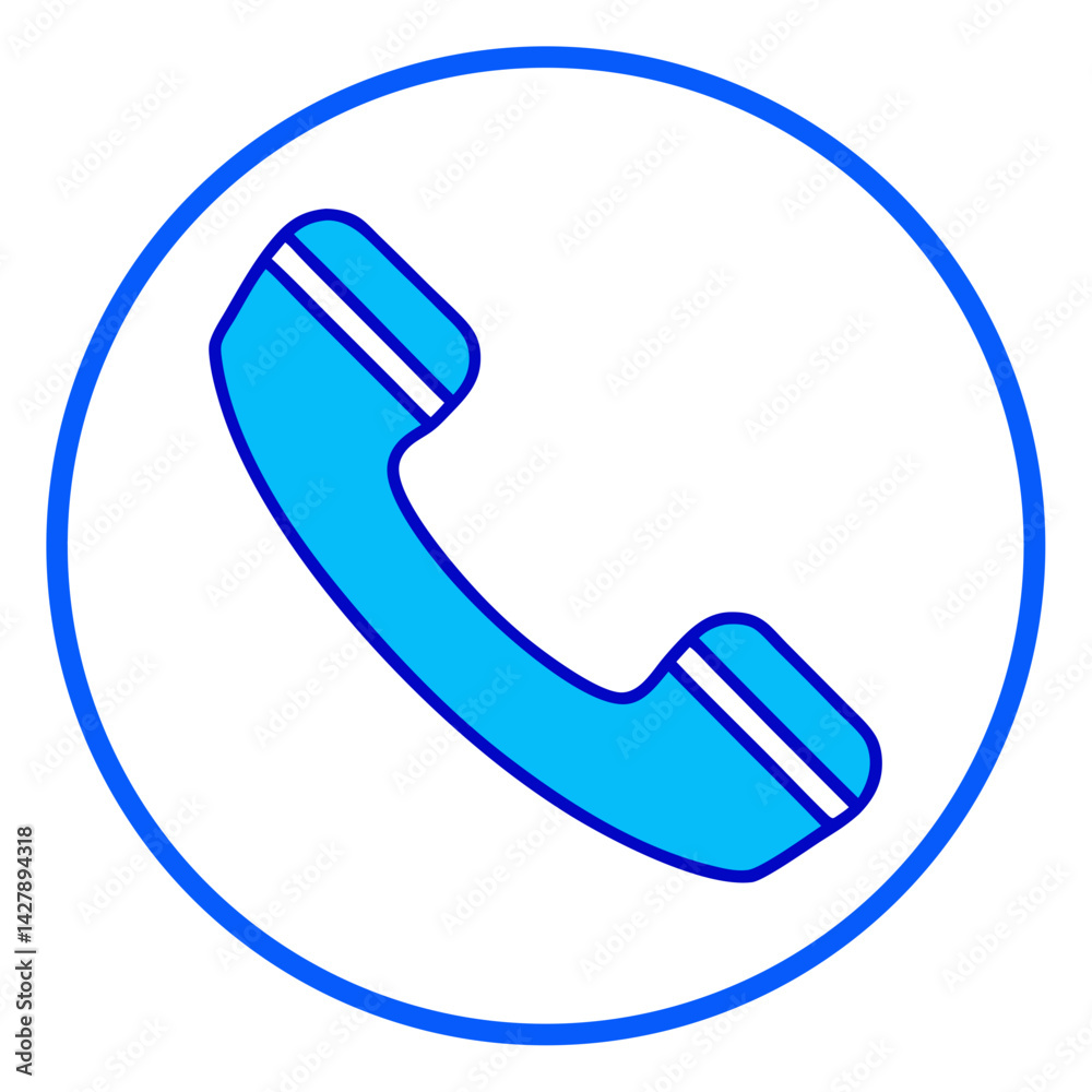 Phone Call Icon for Voice Calling and Telecommunication Solutions Vector Illustration Phone Call Icon for Voice Calling and Telecommunication Solutions Vector Illustration