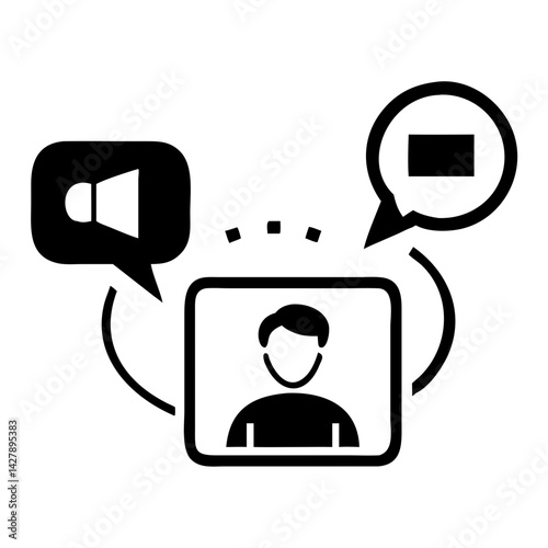 Video Call Icon Vector Illustration
