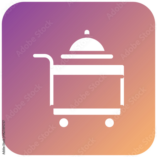 Serving Cart Icon Style