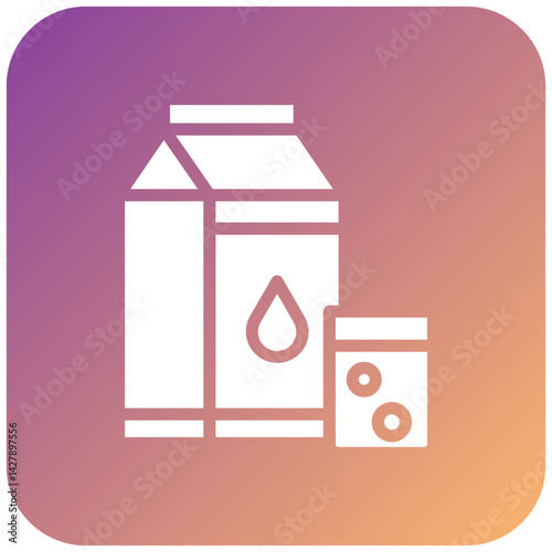Milk Carton Icon Style