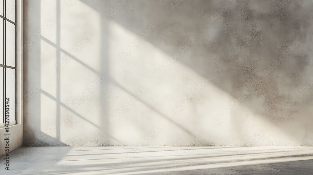 Obraz premium Minimalist neutral wall with subtle tonal variations