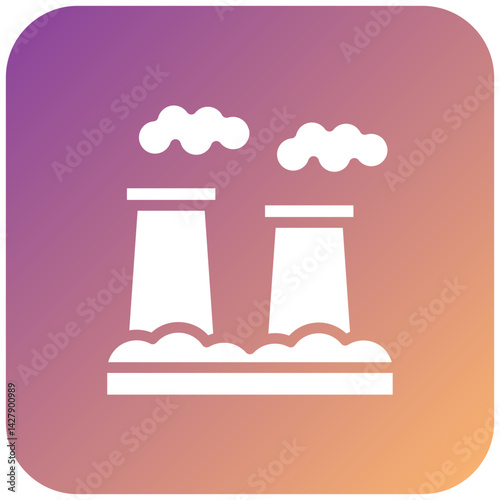 Air Pollution Icon Style