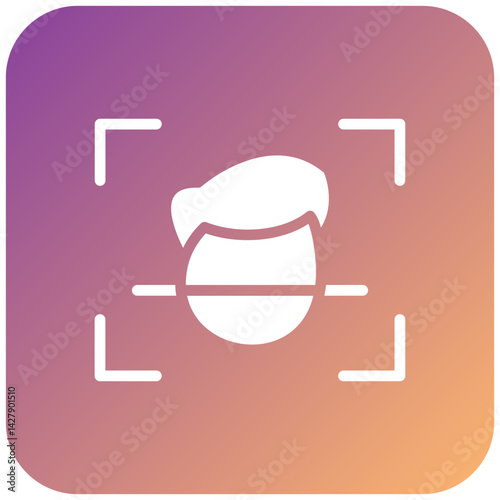 Face Scanner Icon Style