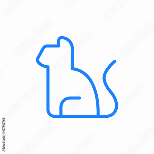 cat kitty icon sign vector