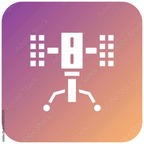 Hubble Telescope Icon Style