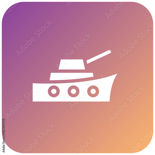 Army Ship Icon Style