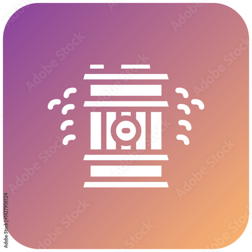 Barrel Leak Icon Style