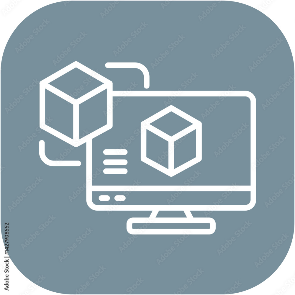 Digital Twin Icon Digital Twin Icon