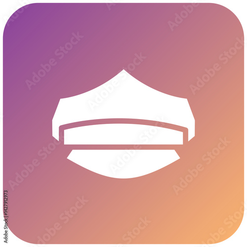 Police Hat Icon Style
