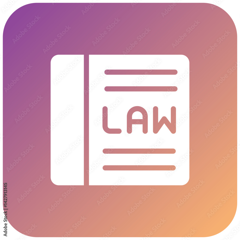 Law Book Icon Style Law Book Icon Style