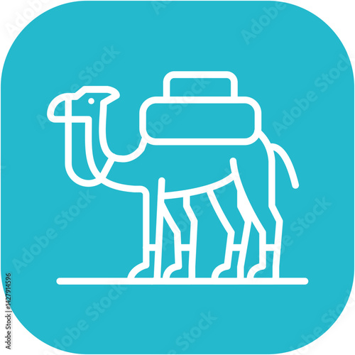 Camel Caravan Icon