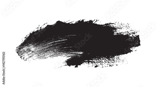 Foto Grunge badge brush, hand drawn black sticker