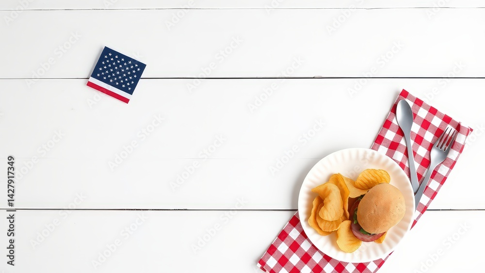 Obraz premium Minimal Memorial Day Composition