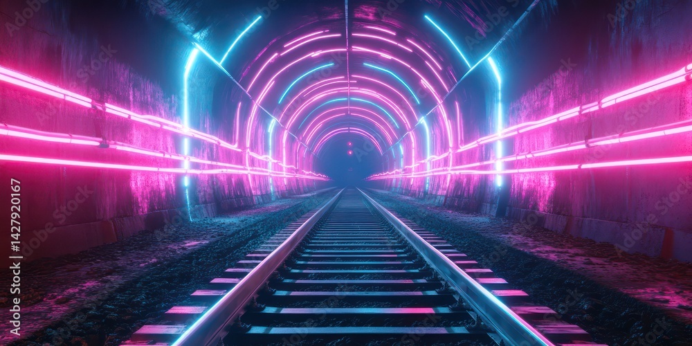 Neon tunnel backgrounds Neon tunnel backgrounds