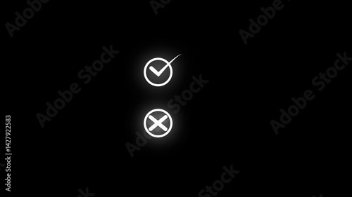 check and red cross mark switch buttons. Click the check mark vector button.check mark, red cross, x mark icon, set of flat rounded right and wrong vector sign concept. 