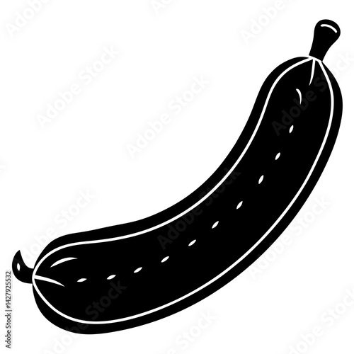 Realistic German Sausage on White Background – AI Vector Graphic for Digital Use