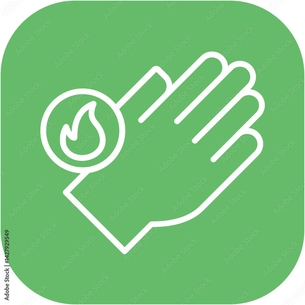 Obraz premium Burn Unit Icon