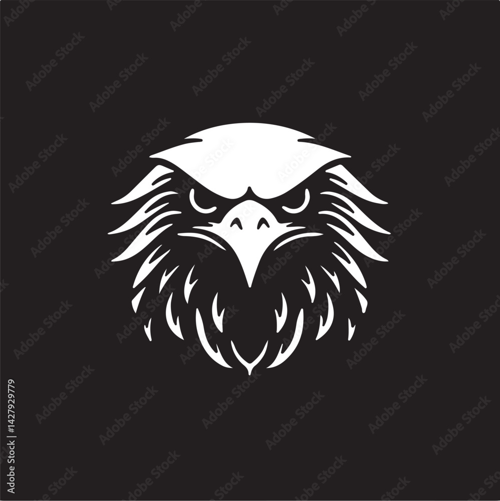 Fototapeta premium Eagle simple icon. Vector ICON all icon Viktor