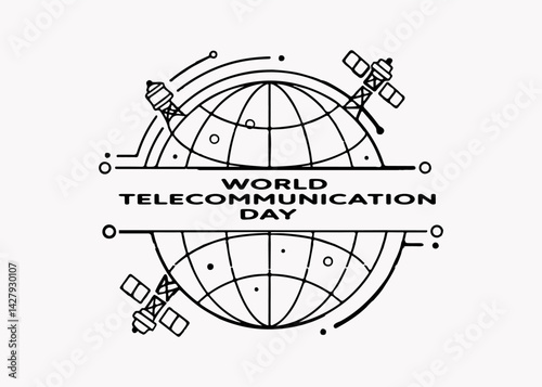 Global Telecommunications Logo Celebrating World Telecommunication and Information Society Day