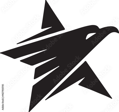 Eagle simple icon. Vector ICON all icon Viktor