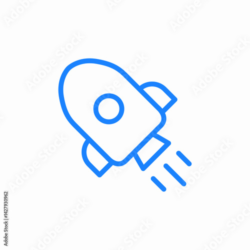 rocket satellite mars nasa icon sign vector