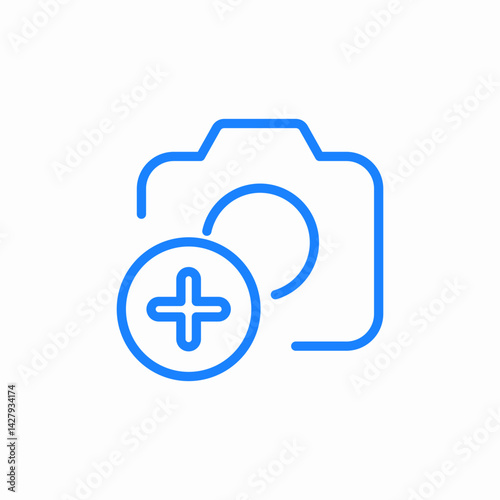 upload photo icon sign vector