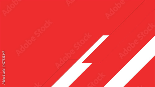 Abstract Red and White Diagonal Design
