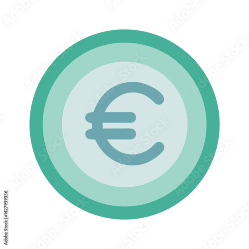 Euro Symbol Illustration - European Union Currency and Financial Theme